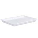 Kuchynský podnos univerzálny plastový podnos 25x18cm biely