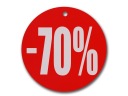 ŠTÍTOK -70% KRUHOVÝ KRUH 24CM PROPAGÁCIA TABULE