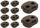 LINE STOPPER TIP CLAMP OLIVOVÁ 5mm - 10 ks