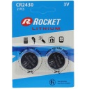 LÍTIOVÉ BATÉRIE CR2430 2KUS RAKETOVÁ BATTÉRIA