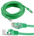 LAN ETHERNET internetový sieťový kábel kat 6 FTP RJ45 1m Krútený pár Zelený