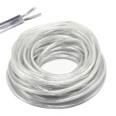 PVC kábel, priehľadný, priehľadný, 2x0,75