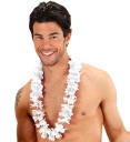 NÁHRDELNÍK HAWAII KVETY HAWAII SVADOBNÉ BIELY