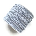 Guma/guma na masky, okrúhla, 1 mm, biela - 20 metrov