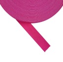 Farebná pletená elastická 25mm plochá ružová FUCHSIA