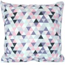 Bunda obliečka na vankúš 45x45 Ružová houndstooth