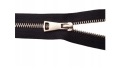 Zámok, kovový zips, 5 chróm, 80 cm
