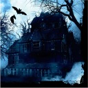 obrúsky STRAŠIDELNÝ LES strašidelný MANOR temný HALLOWEEN strašidelný les