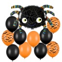 Balónová sada Spider 11 kusov balónov HALLOWEEN