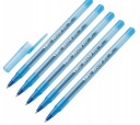Guľôčkové pero BIC Round Stic, modré, 5 kusov