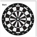 Strelecké terče TS 14x14cm 50ks vzduchová zbraň DART hrubý strelecký terč