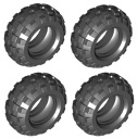 LEGO Tire Ø56x26 čierna/čierna (55976/4297209) x4
