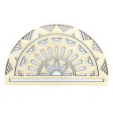 DREVENÁ POL MANDALA MANDALA MAKRÁM ZÁKLAD 20 CM