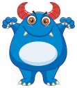 NÁLEPKA NA OKENNÉ SKLO ZRKADLOVÉ MONSTER CREATURE
