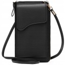 BLACK MINI taška na telefón, peňaženka cez rameno, CROSSBODY spojka