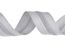 Zipsová páska ŠEDÁ Zips 5 MM ŠPIRÁLA + Zipsy