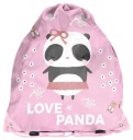 Školská taška na topánky Panda pre dievčatá