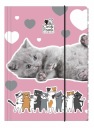 A4 Derform zložka s gumičkou CLEO I FRANK cats