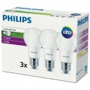 PHILIPS SET 3x E27 LED žiarovka 8W = 60W 2700K TEPLÁ BIELA ​​806lm A60