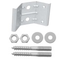 Svorka na rámy stolov a lavíc, priemer 10 + upevnenia
