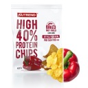 NUTREND S VYSOKÝM PROTEÍNOVÝM ČIPOM PAPRIKA 40G S VYSOKÝM PROTEÍNOVÝM OBCHÍDZAČOM 16G