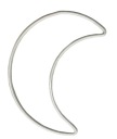 Macrame MOON WHITE obruče na lapače snov 17 cm