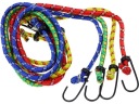 GUMOVÉ ELASTICKÉ KÁBLE NA UPEVNENIE BATOŽINY S HÁKOM 4 KS 100-130 CM