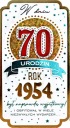 Blahoželanie k 70. narodeninám pre tých, ktorí sa narodili v roku 1954. Darček k 70. narodeninám PM352
