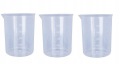Plastový pohár s odmerkou 250/300ml, sada 3 kusov