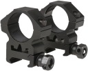 25mm držiak optiky Theta Optics, dvojdielny, nízky čierny, RIS lišta