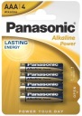 Alkalické batérie AAA Batéria Panasonic LR03 4 ks