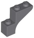 LEGO 88292 BOW 1x3x2 tmavosivá NOVINKA (1g)