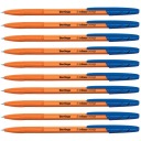 Guľôčkové pero Tribase Orange, modré, 10 ks