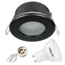 Hermetické svietidlo D-06 BLACK IP44+ LED GU10 3,5W