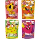 Želé BEZ CUKRU bez želatíny Mix príchutí, sada 4 ks