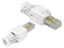 Zapojte konektor RJ45 bez použitia nástrojov do kábla LAN UTP internetová RJ svorka