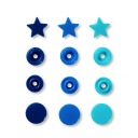 Plastové patentky Prym Love stars 3 farby 30 ks