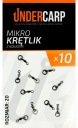 UnderCarp Micro obratlík s krúžkom veľkosť 20 10 kusov