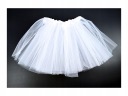 BIELA ​​TYLOVÁ TUTU SUKŇA 30CM PRE DETI ANJEL NA PREDSTAVENIE DIVADELNÝ PLES