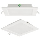 LED stropné svietidlo, zápustné, zápustné, 12W, 1200lm, 4000K, štvorcové
