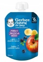 GERBER prírodný dezert mousse jablko čučoriedka banán 6m+ 80g