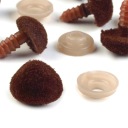 SEMIŠOVÝ NOS SVETLOHNEDÝ 14x11 mm