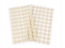 PEVNÉ SAMOLEPIACE KRÚŽKY NA VELCRO KRÚŽKY 15mm SVETLÁ KRÉMOVÁ 60 ks.