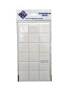 Plstené podložky na biele stoličky 3,5 x 3,5 cm - 18 ks.