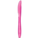 plastové fuchsiové jednorázové NOŽE RUŽOVÉ 19cm x10