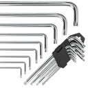 TORX KĽÚČE, TYP L, s otvorom T10-T50, 9 KS