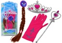 Sada doplnkov pre malú princeznú Prútikové rukavice Crown Braids