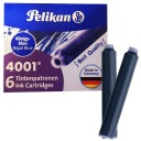 Krátke modré perá PELIKAN (6 ks)