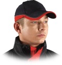 Námornícka modrá a červená baseballová čiapka, 100% bavlna CZTOP, so suchým zipsom