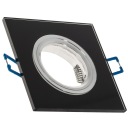 Pevné uchytenie na GU10 SQUARE GLASS BLACK